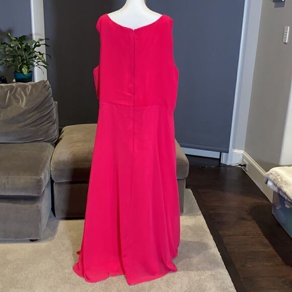 Women’s Pink Plus Sized Formal Party Dress with Matching Jacket Size 24 - Picture 6 of 11